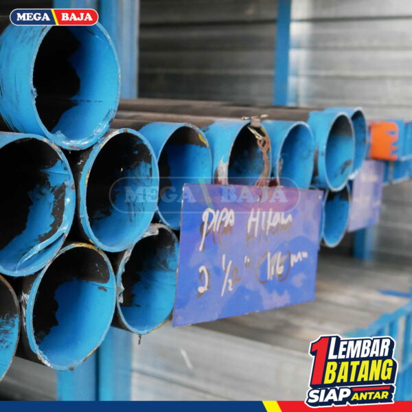 PIPA HITAM 1/2 X 6 SPINDO MEDIUM SNI