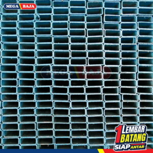HOLLO GALVANIS SPINDO 35 X 35 X 6 GRADE BIRU MUDA