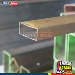 Hollo Hitam 125 mm X 125 mm X 6.000 mm | Grade Hijau Apel