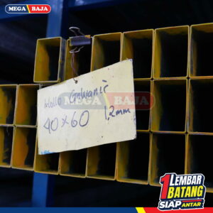 Hollo Galvanis 20 mm X 40 mm X 6000 mm Grade Ungu