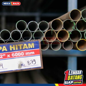 Pipa Hitam 6  x 6 | 1 2,90 mm