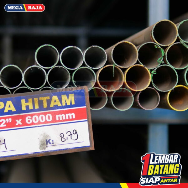 Pipa Hitam 6  x 6 | 1 2,90 mm