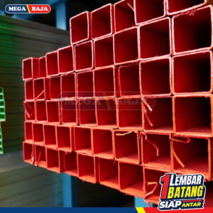 Hollo Putih 40 mm X 80 mm X 6.000 mm | Grade Merah