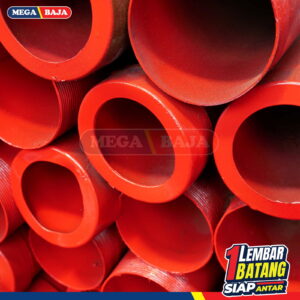Pipa Galvanis Spindo Drat 1 1/4 x 6 Grade Biru