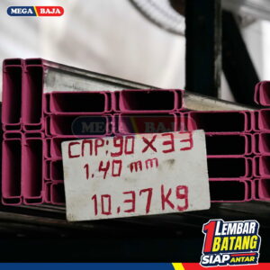 CNP Besi Cilegon Steel ECO 90 mm x 33 mm x 6000 mm | Grade Orange