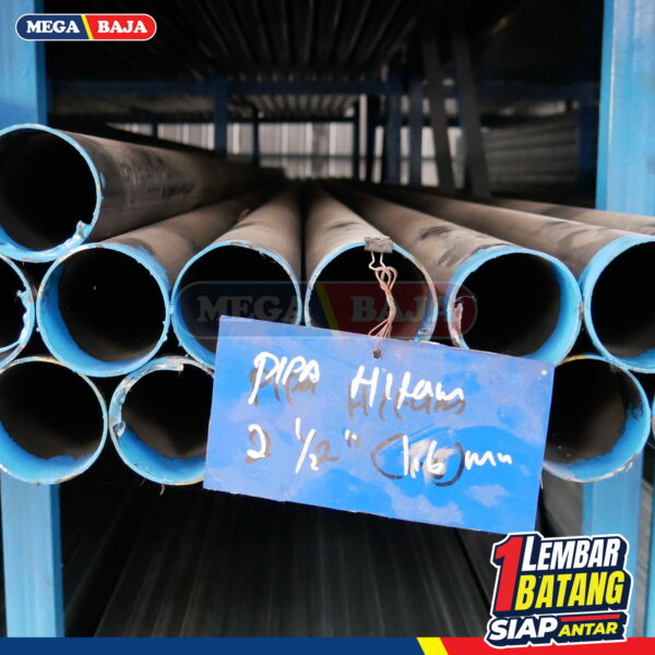 Pipa Hitam Ulir 1  x 6 | 1,65 mm