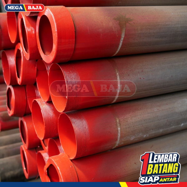 Pipa Galvanis Spindo Drat 3/4 x 6 Grade Hijau